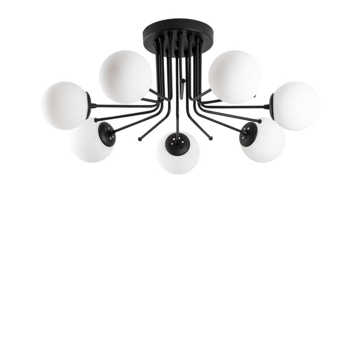 Opviq Daisy-147-AV Lámpara de araña industrial escandinava negra Opviq Daisy-147-AV Lámpara de araña industrial escandinava negra